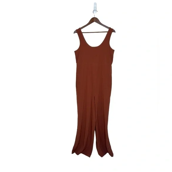 NWOT Athleta Women’s Passenger M/T  Wide Leg Rust Jumpsuit - Picture 2 of 11